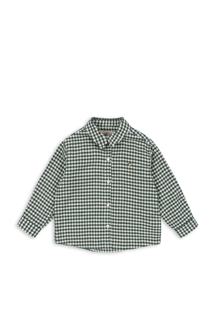 Konges Sløjd - Foret Ls Shirt Gots Ks104194 - Green Check Skjorter 