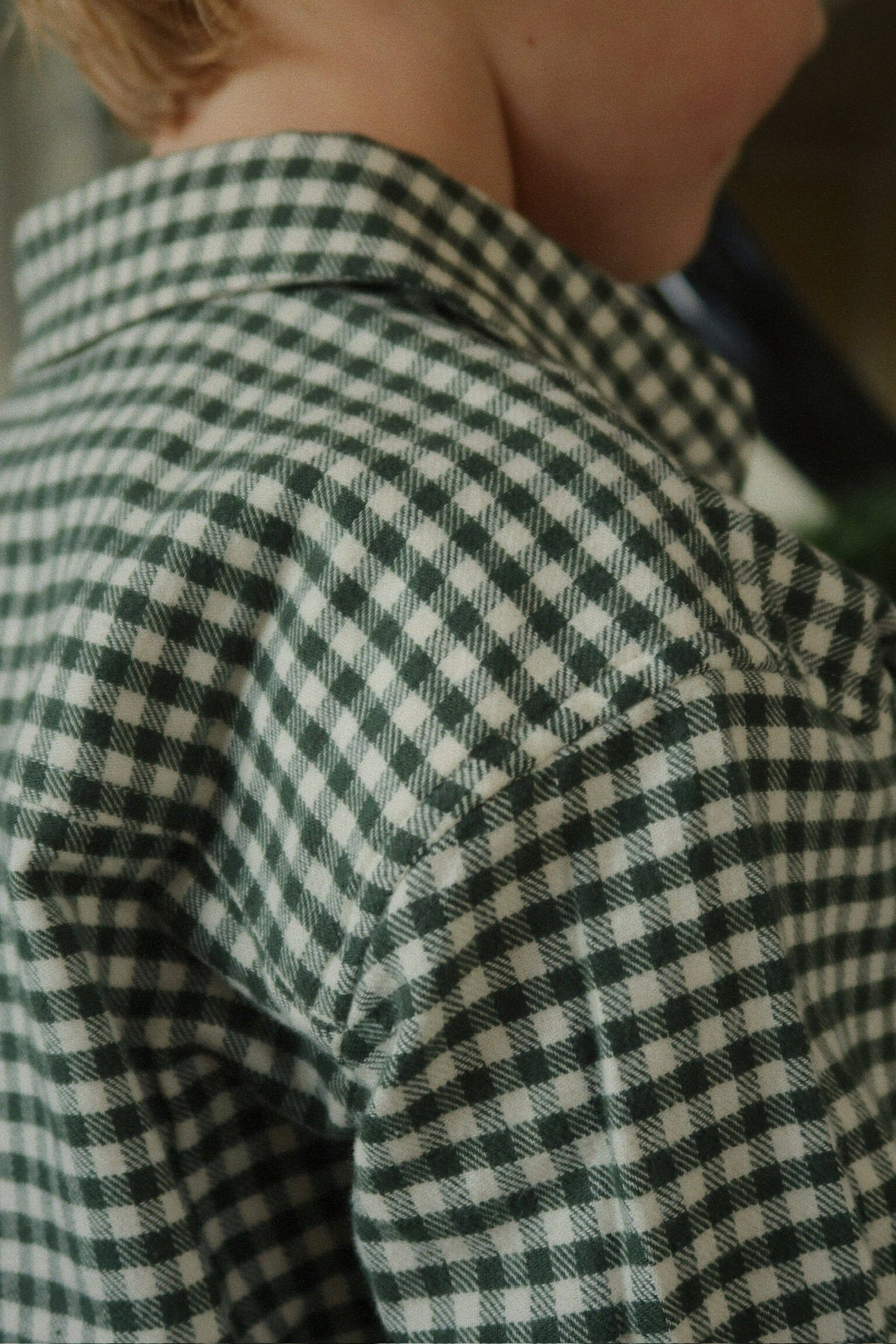 Konges Sløjd - Foret Ls Shirt Gots Ks104194 - Green Check Skjorter 