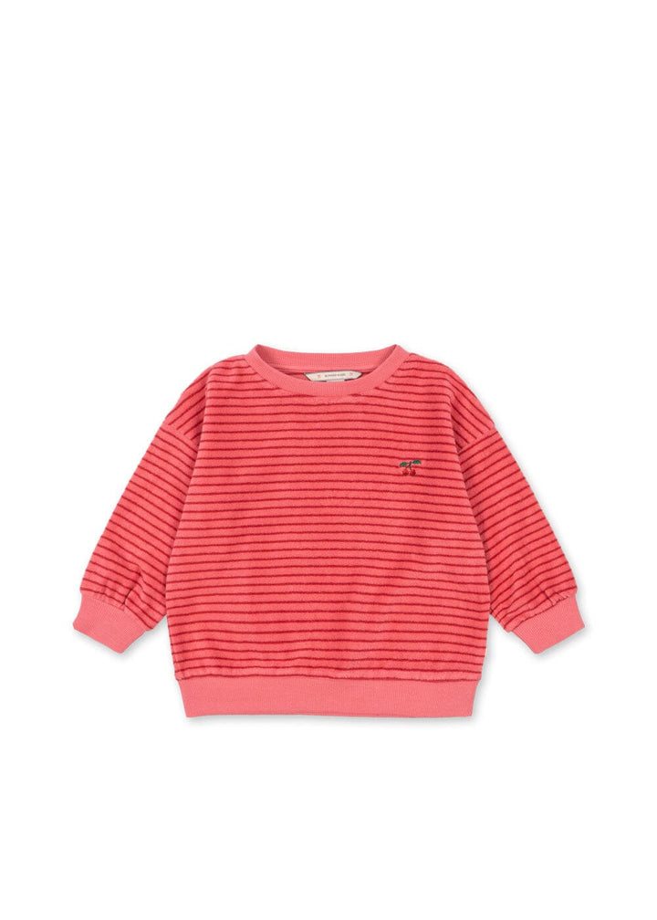 Konges Sløjd - Itty Sweat Shirt Gots Ks106045 - Cardinal Rose Stripe