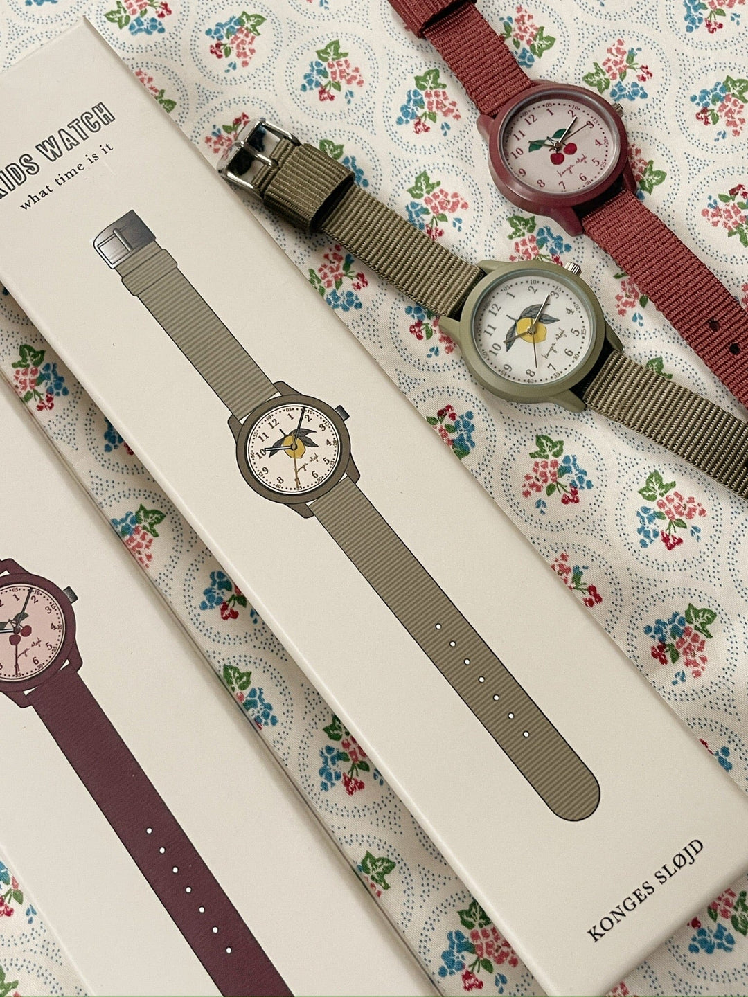 Konges Sløjd - Kids Watch Ks104329 - Cherry Tilbehør 