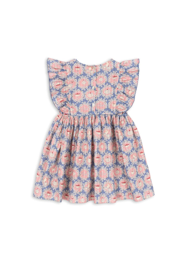 Konges Sløjd - Kim Frill Dress Gots Ks104904 - Snack Time Kjoler 