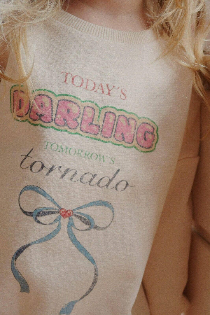 Konges Sløjd - Loupy Lou Sweat Shirt Ocs Ks104350 - Brazillian Sand Sweatshirts 