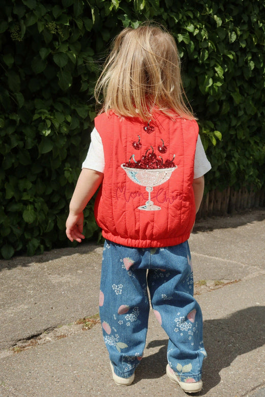 Konges Sløjd - Magot Frill Pants Gots Ks104970 - Marmelade Sun Bukser 