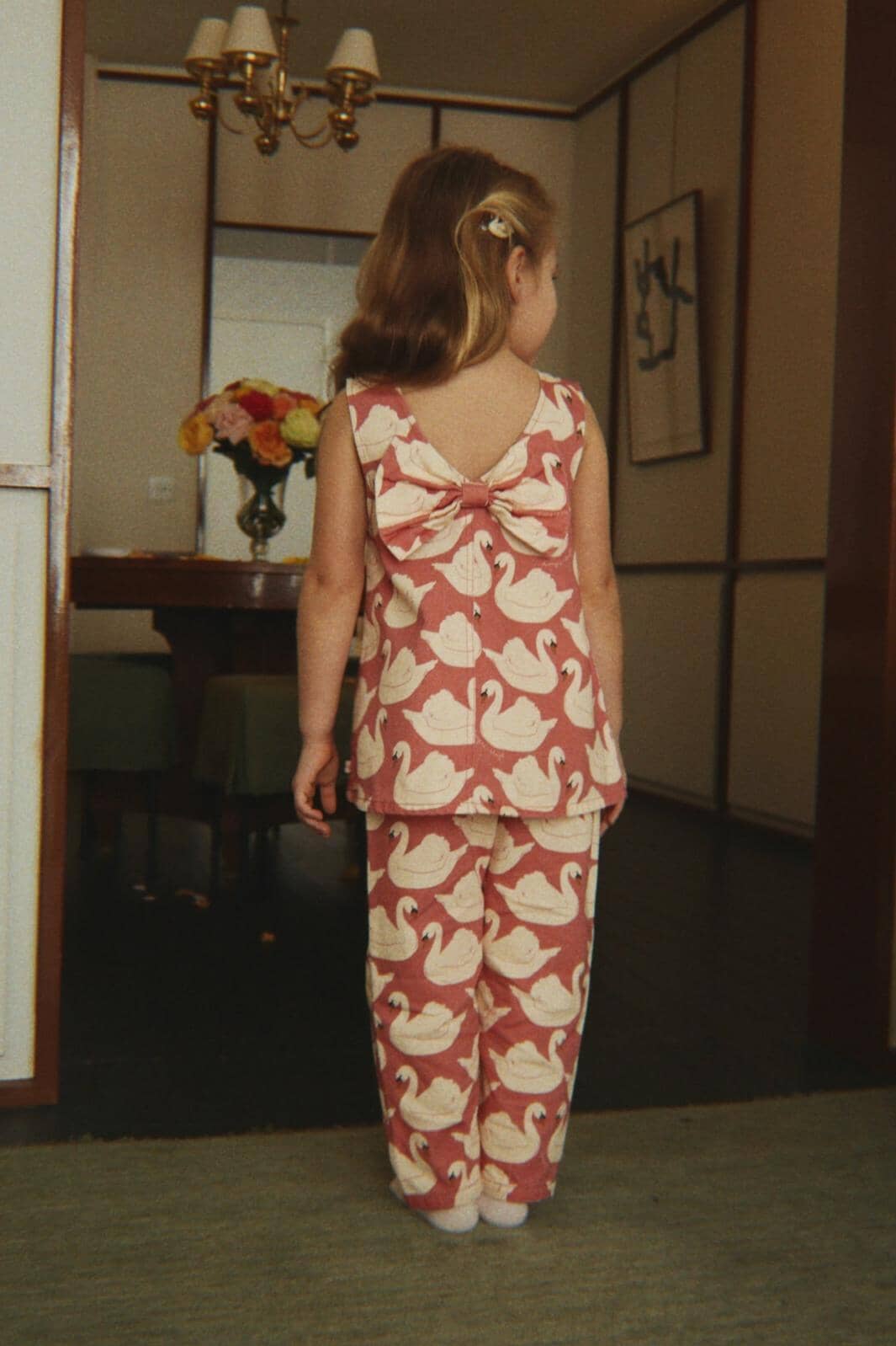 Konges Sløjd - Magot Frill Pants Gots Ks106129 - Swan Rose Bukser 
