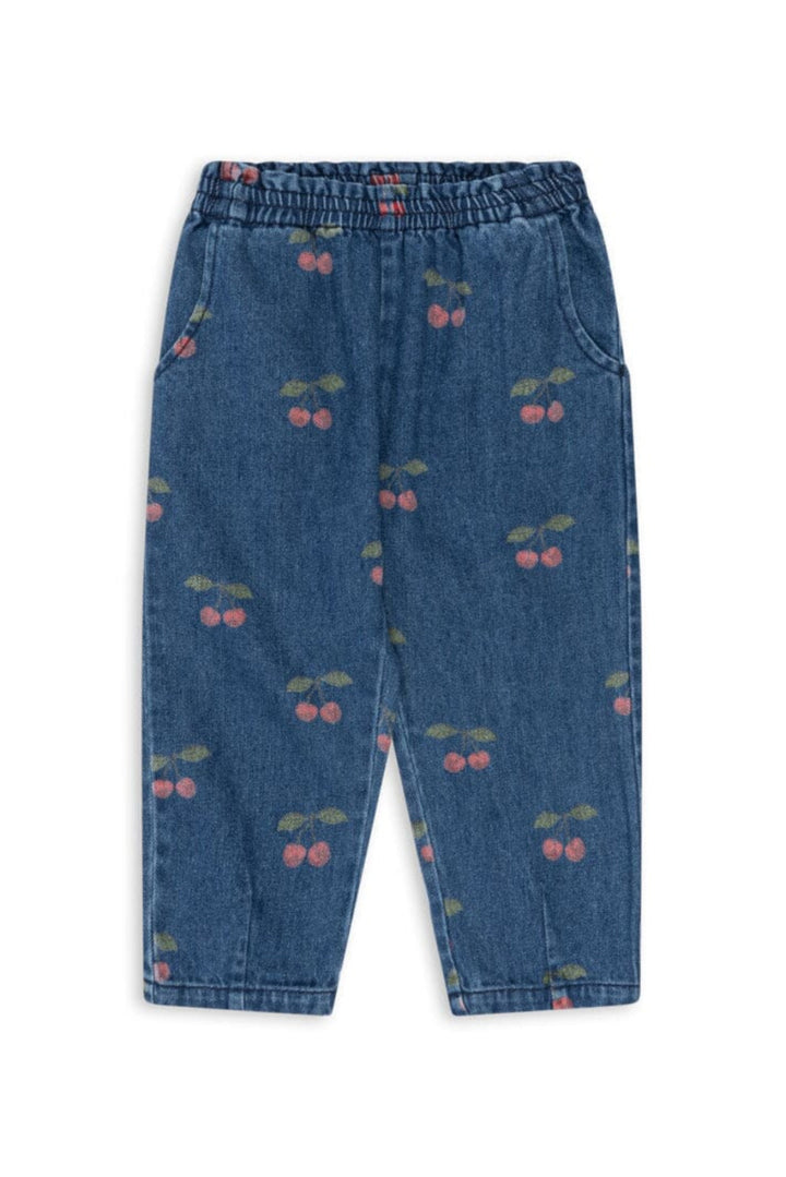 Konges Sløjd - Magot Frill Pants Gots Ks107621 - Ma Grande Cerise Denim