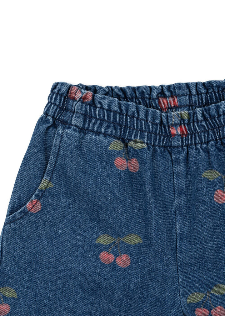 Konges Sløjd - Magot Frill Pants Gots Ks107621 - Ma Grande Cerise Denim