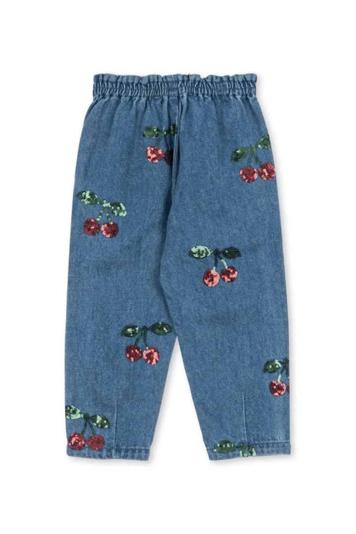 Konges Sløjd - Magot Sequin Frill Pants Gots Ks106546 - Cherry Sequin Bukser 