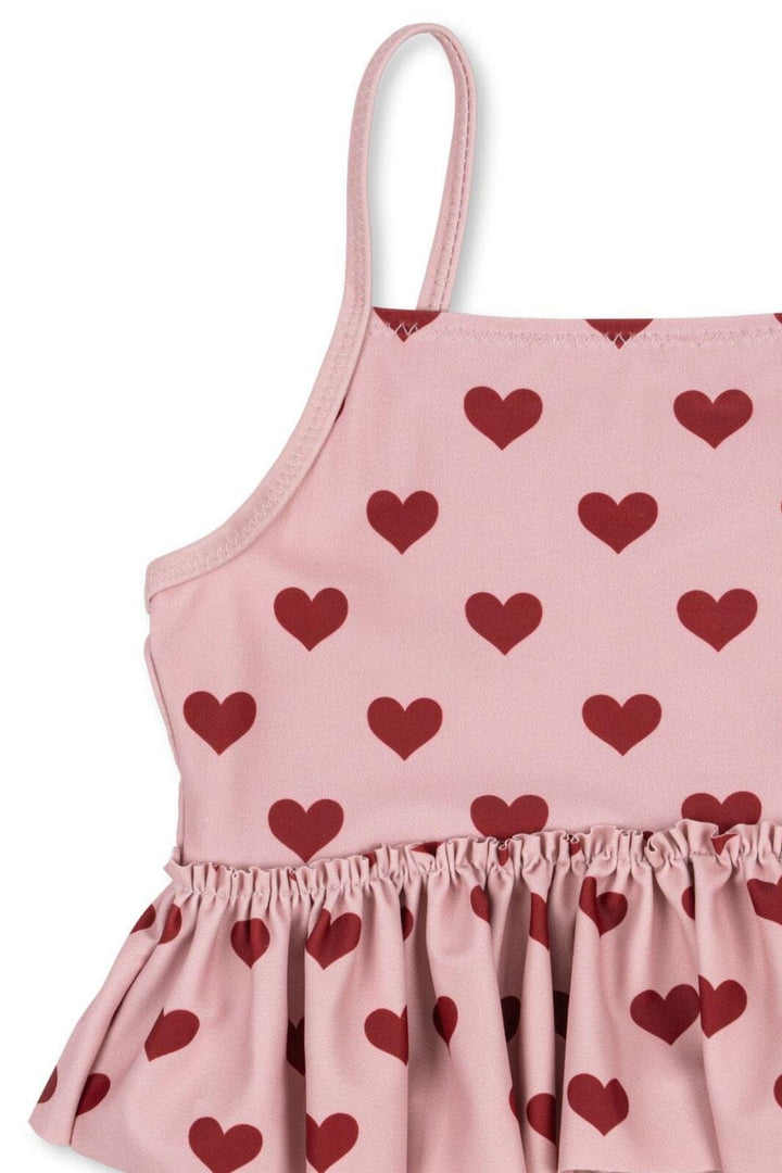 Konges Sløjd - Manuca Frill Swimsuit Grs Ks103264 - Amour Pink