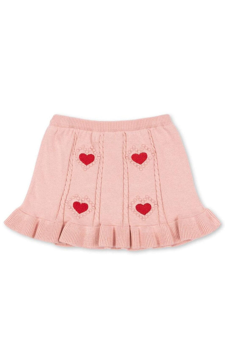 Konges Sløjd - Soleil Knit Skirt Gots Ks103982 - Silver Pink