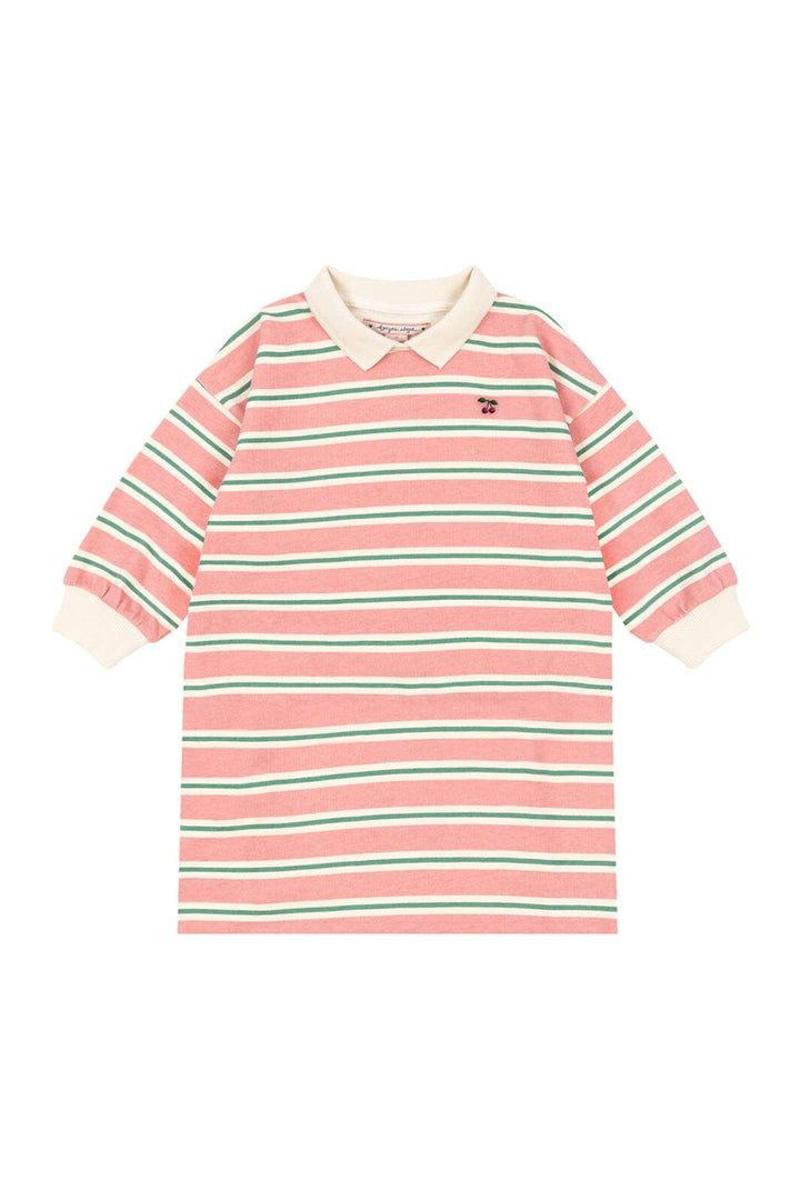 Konges Sløjd - Spotty Ls Dress Gots Ks104524 - Blush Bound Stripe Kjoler 