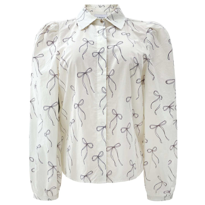 Liberte - Flora Ls Blouse 21598 - Creme Bow