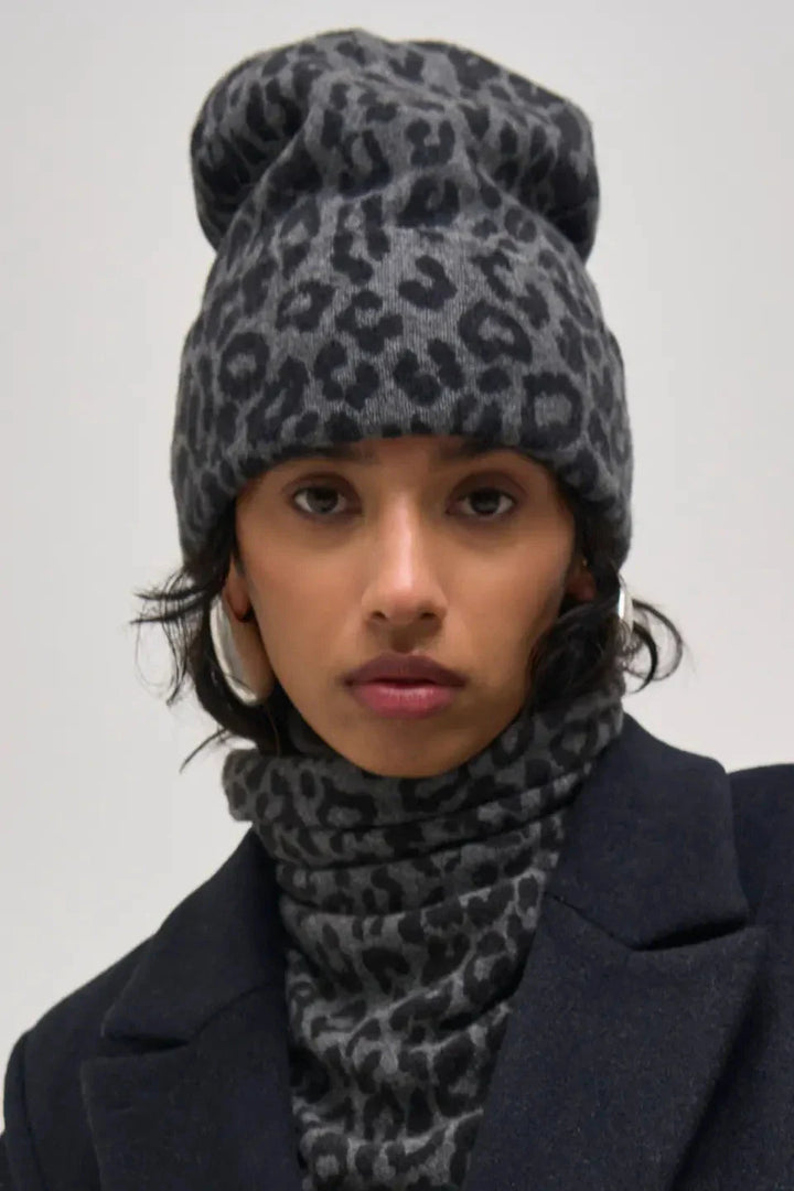 Lala Berlin - Lbbeanie Bina 10020105 - Asphalt Leo Huer 