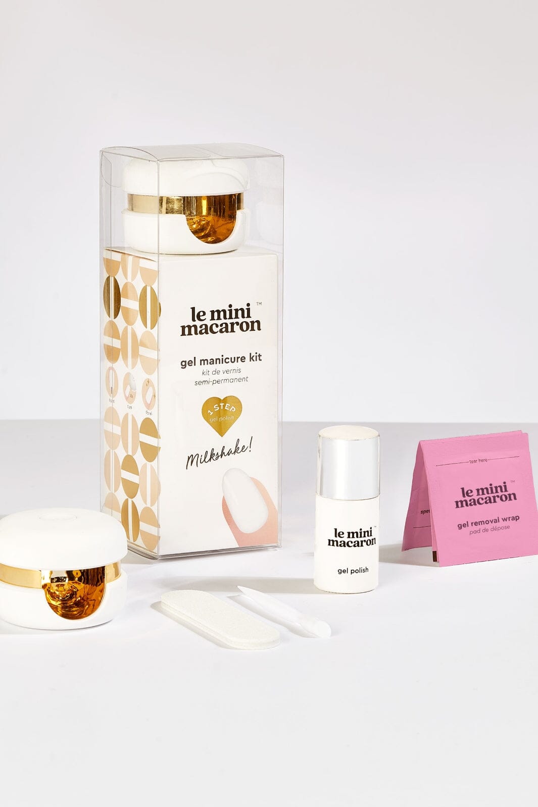 Le Mini Macaron - Gel Manicure Kit - Milkshake Neglelak 