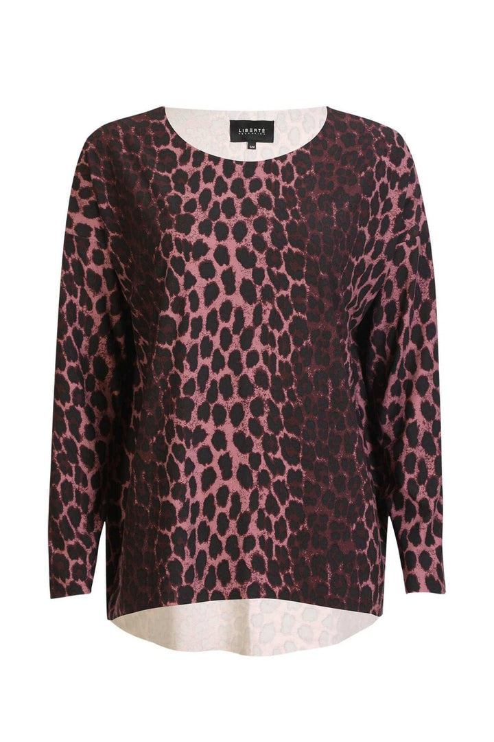 Liberte - Alma-Ls-Top 9504 - Bordeaux Lux Leo Bluser 