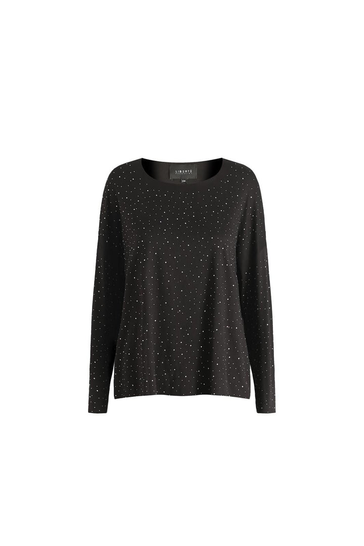 Liberte - Alma-Ls-Top 9504 - Black Black Simili