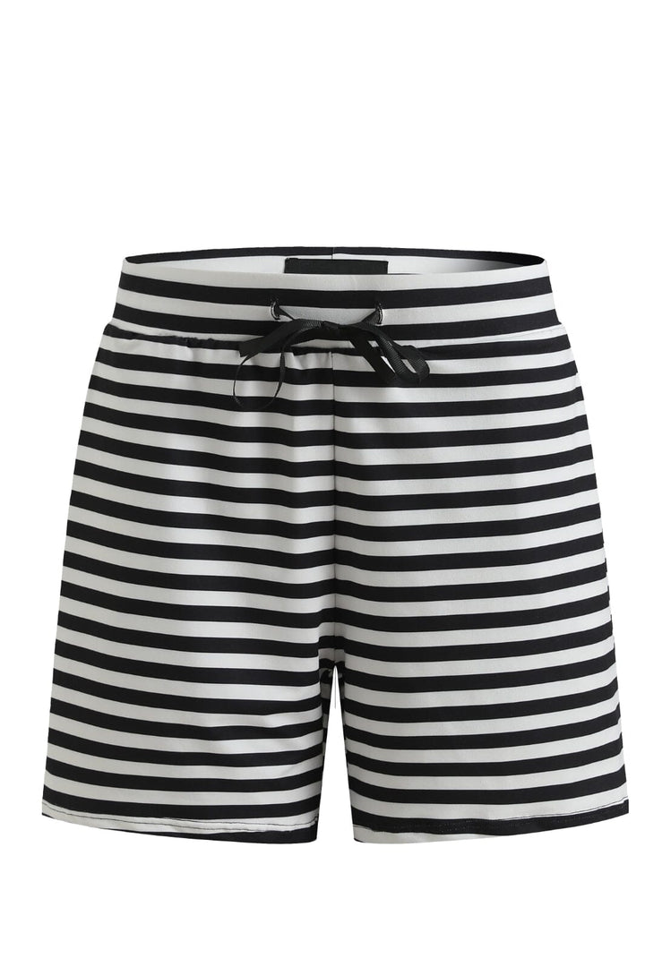 Liberte - Alma-Shorts - Black Creme Stripe