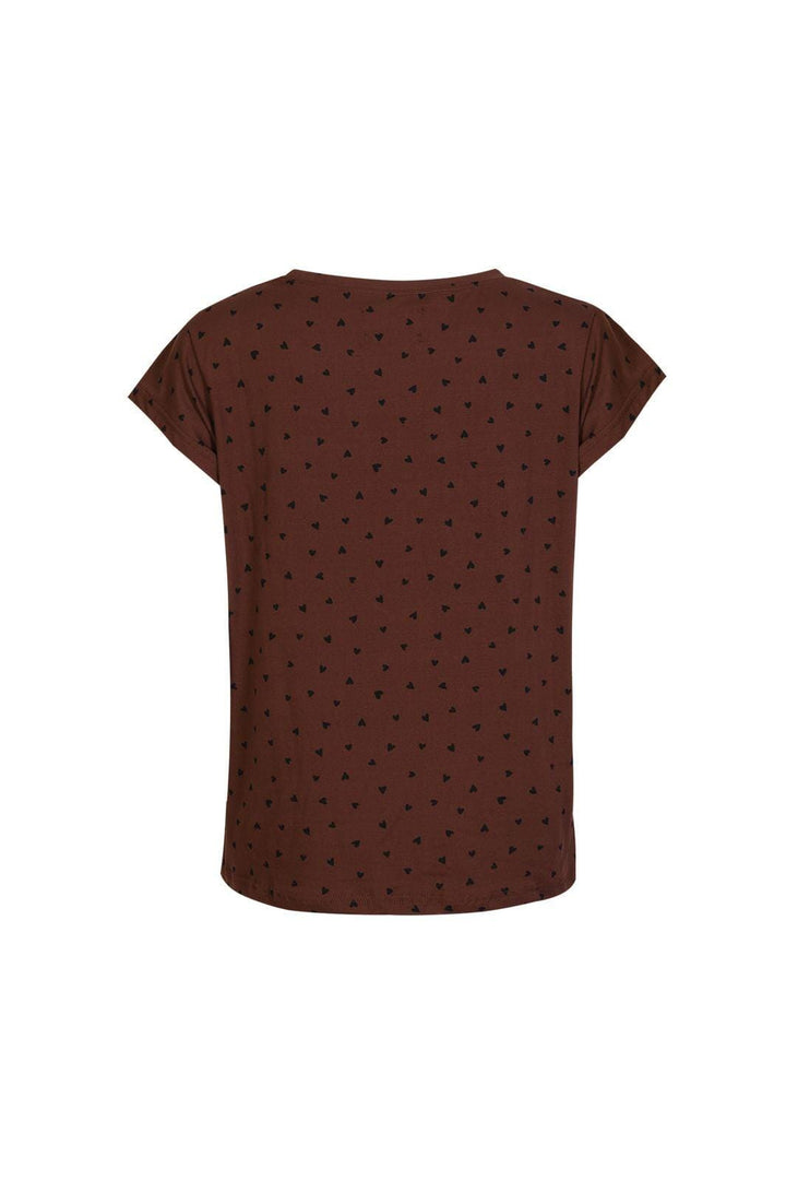 Liberte - Alma-U-Tshirt 9581 - Brown Black Heart T-shirts 