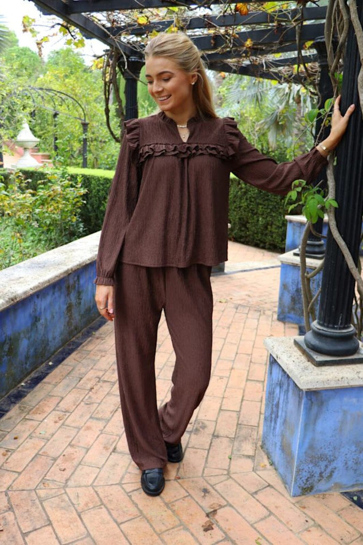 Liberte - Anni-Pant 22208 - Brown Mocca Bukser 