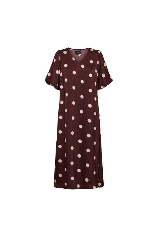 Liberte - Dotti Dress 22351 - Plum Rose Big Dot