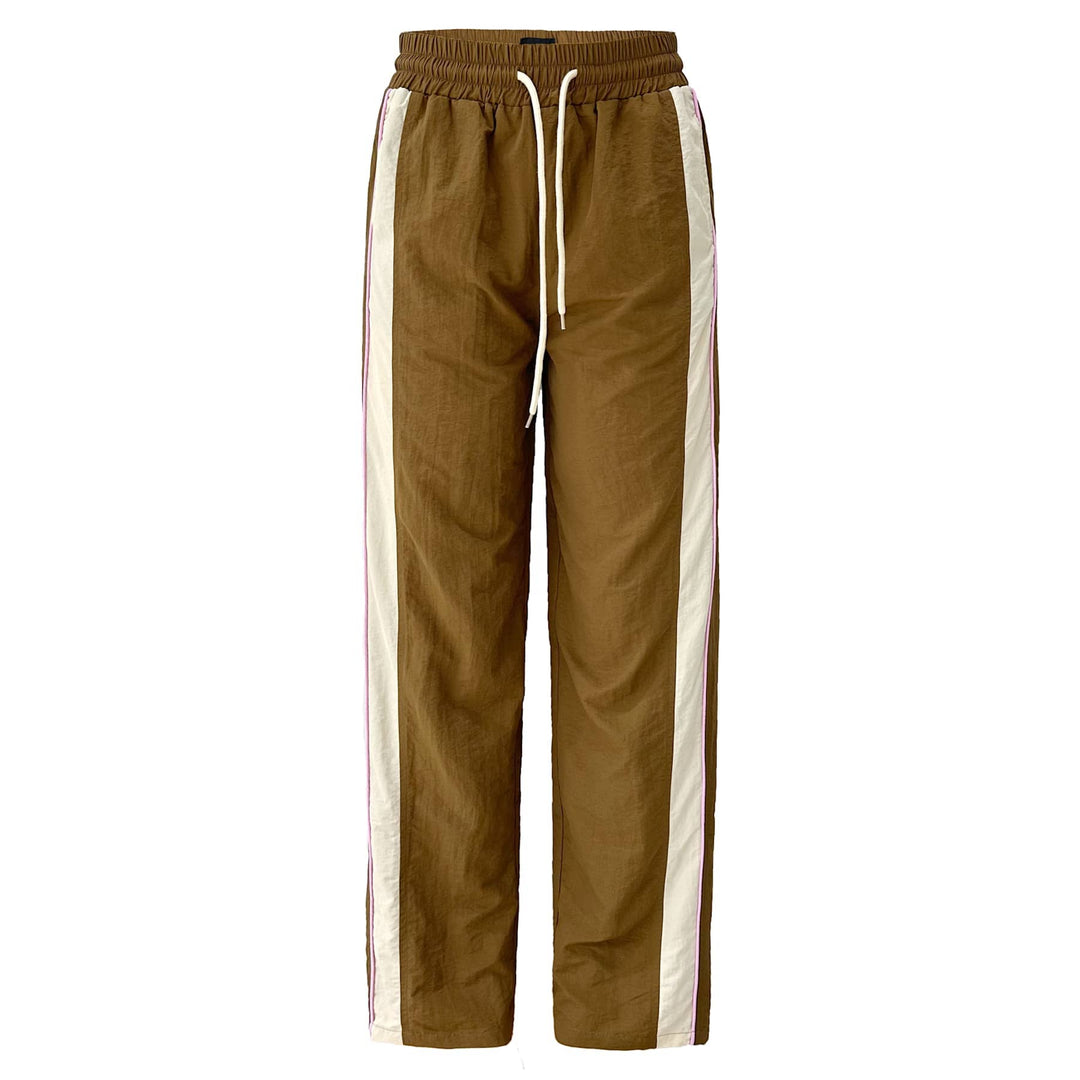 Liberte - Eva Wide Track Pant 22251 - Mocca Ivory Bukser 
