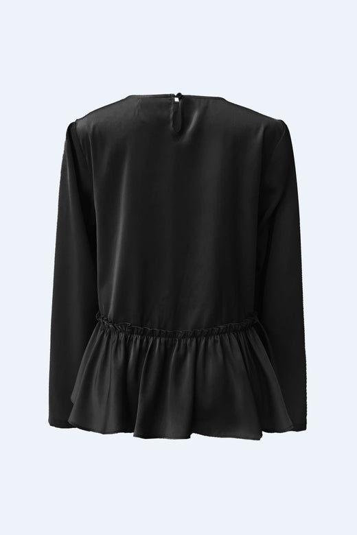 Liberte - Fie Ls Frill Blouse 22466 - Black