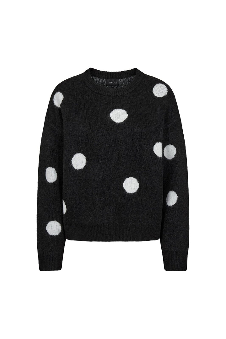 Liberte - Fro Dot Pullover 22344 - Black White Dot