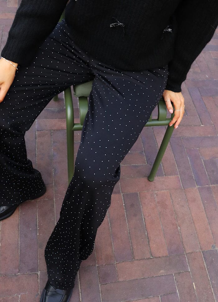 Liberte - Henne Wide Pants 21581 - Black Diamond Bukser 