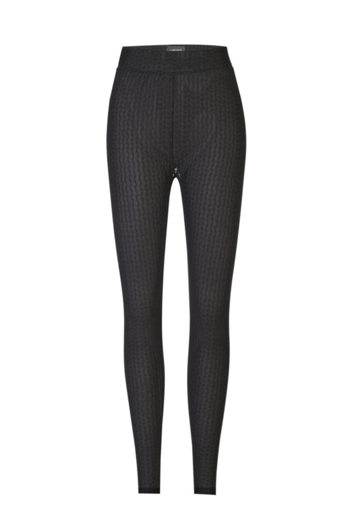 Liberte - Isa Leggings 21347 - Black Wavy Lines Leggings 