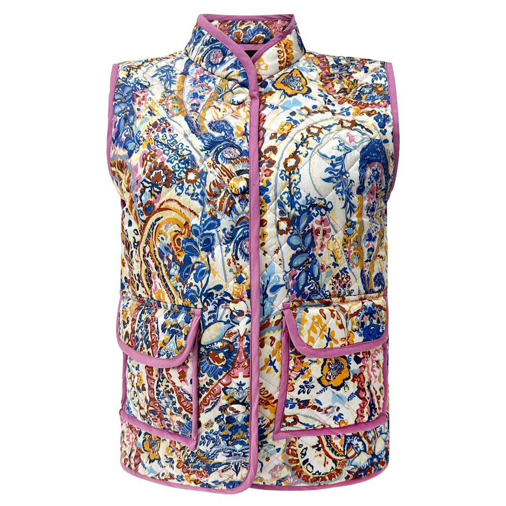 Liberte - Mimi Vest 22263 - Blue Rose Paisley Veste 