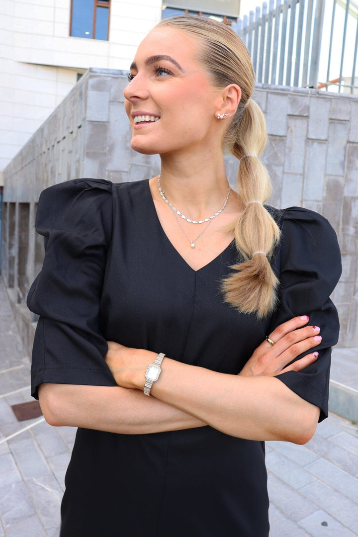 Liberte - Winnie Vneck Dress 22319 - Black