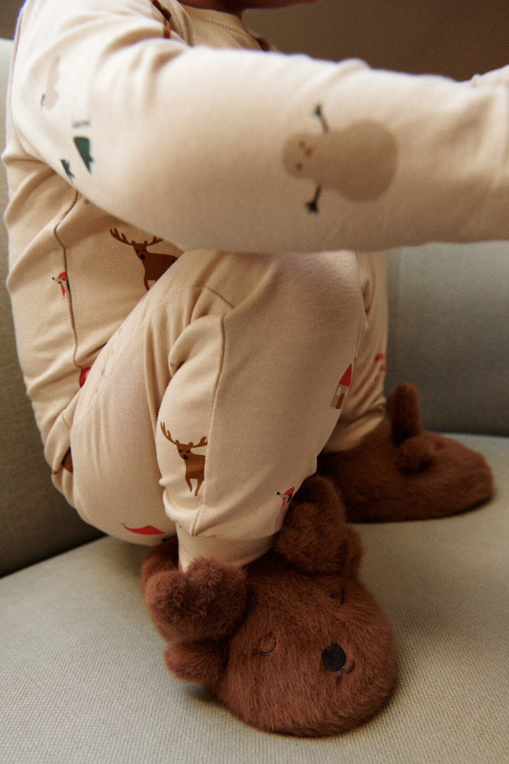 Liewood - Aviaja Reindeer Slippers LW19884 - Pecan