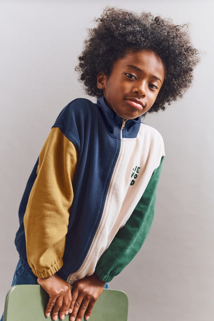 Liewood - Cassius Zip-up Sweatshirt LW20080 - Classic navy multi mix