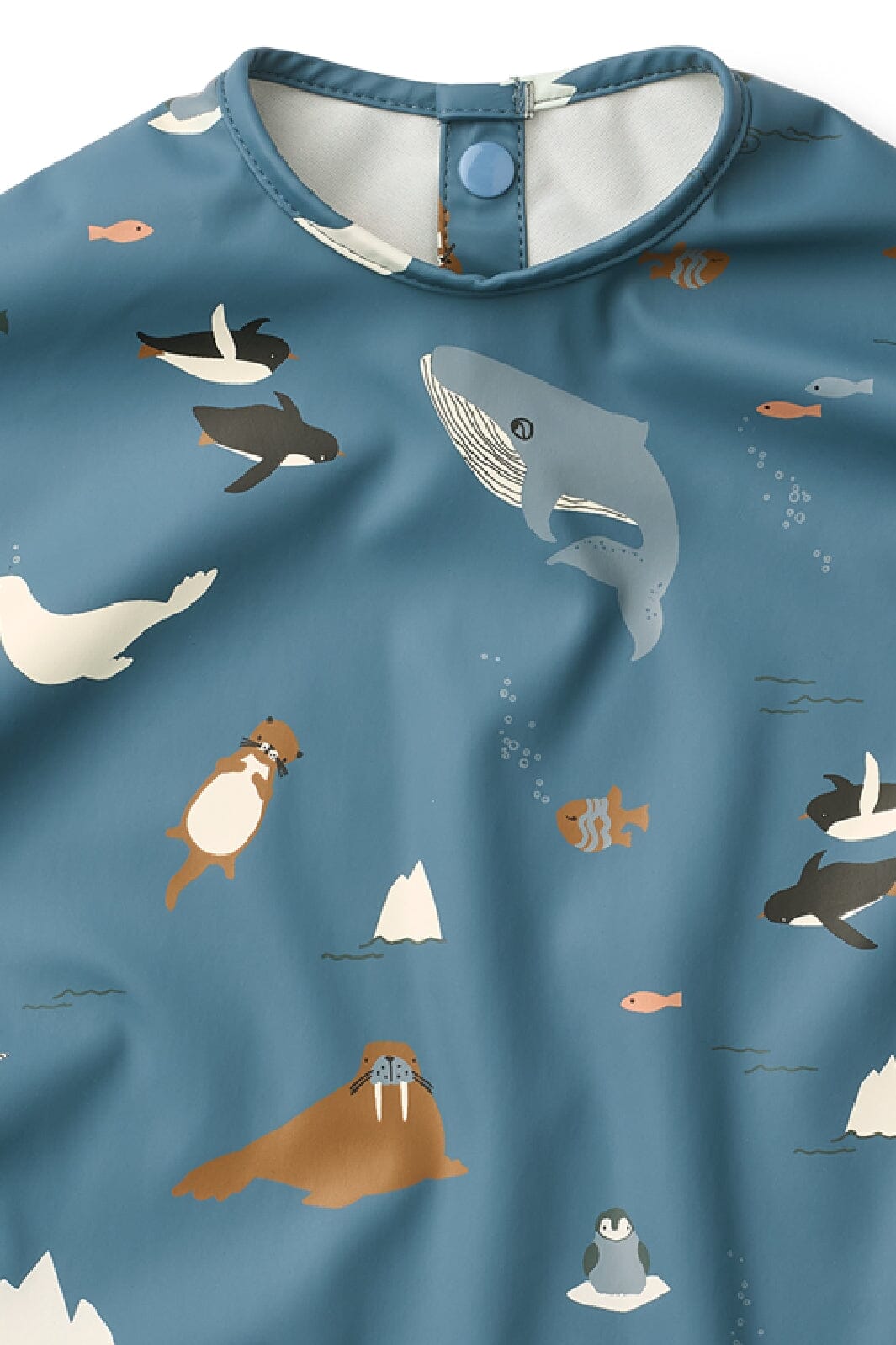 Liewood - Merle Printed Cape Bib LW18136 - Arctic Sea / Ocean view