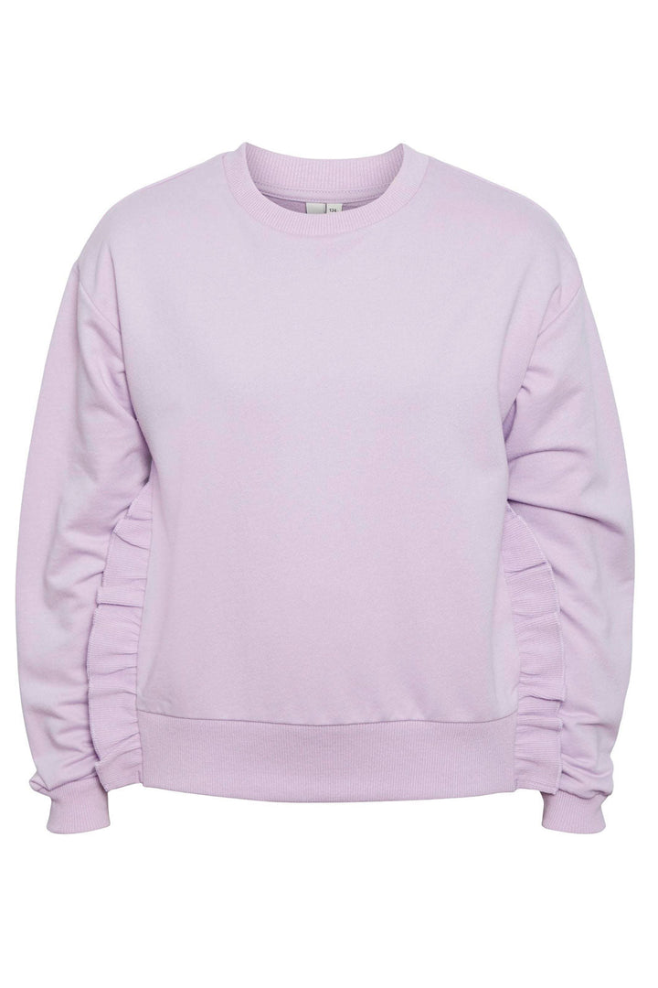Little Pieces - Lpchilli Flounce Sweat Shirt - Lavendula Sweatshirts 