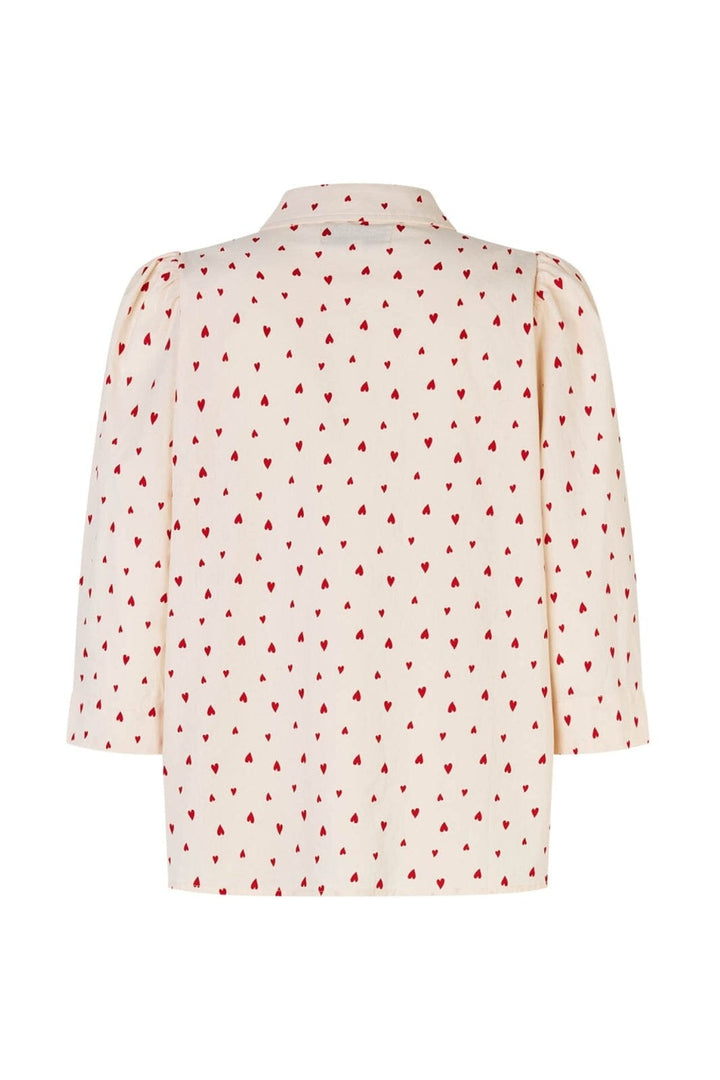 Lollys Laundry - Bonoll Shirt Ss EX00001-1000 - 30 - 30 Red