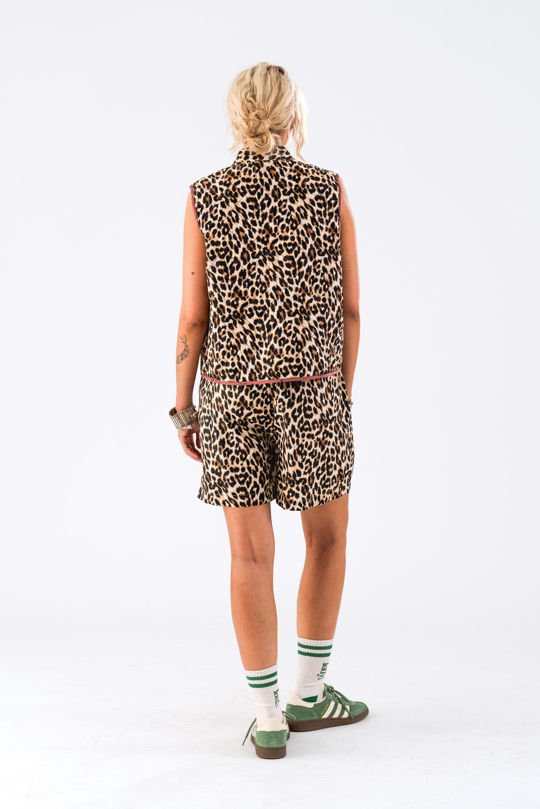Lollys Laundry - Cairoll Quilted Vest - 72 Leopard Print Veste 