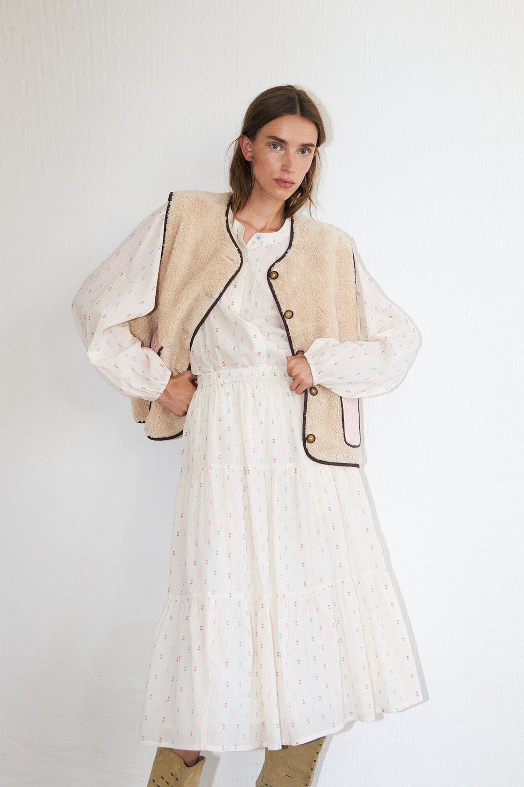 Lollys Laundry - Jacell Love Vest Sl 26181-1062 - 08 - Beige Veste 