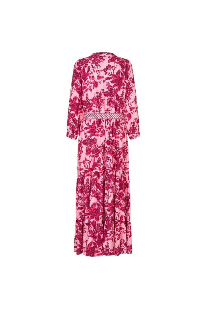 Lollys Laundry - Neell Maxi Dress 3/4 26117-3009 - 51 - Pink