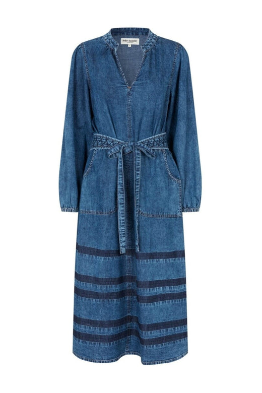 Lollys Laundry - Parisll Midi Dress Ls 26421-3002 - 20 - Blue