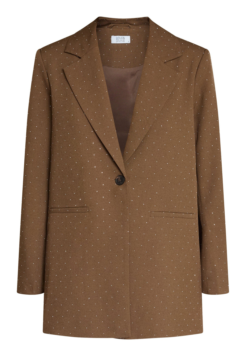 Love & Divine - Love1021-6 19510 - 201 - Brown Rhinestone Blazere 
