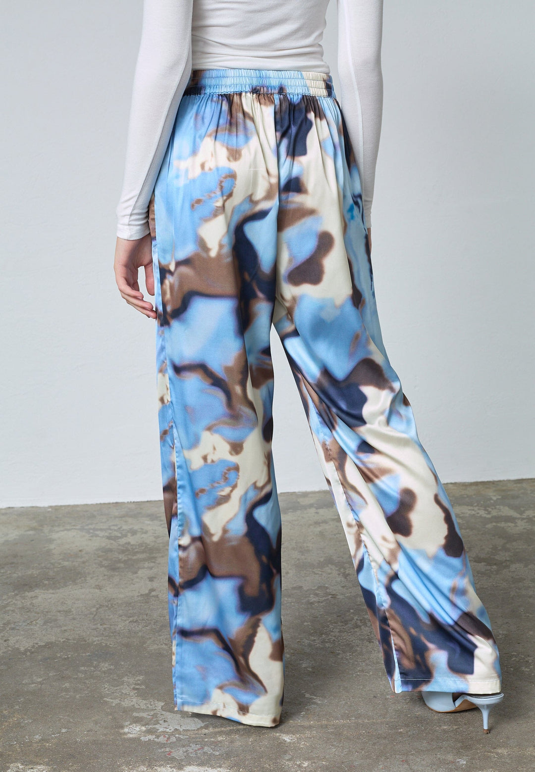 Love & Divine - Love1024-49 19268 - 803 - Blue Waterprint Bukser 