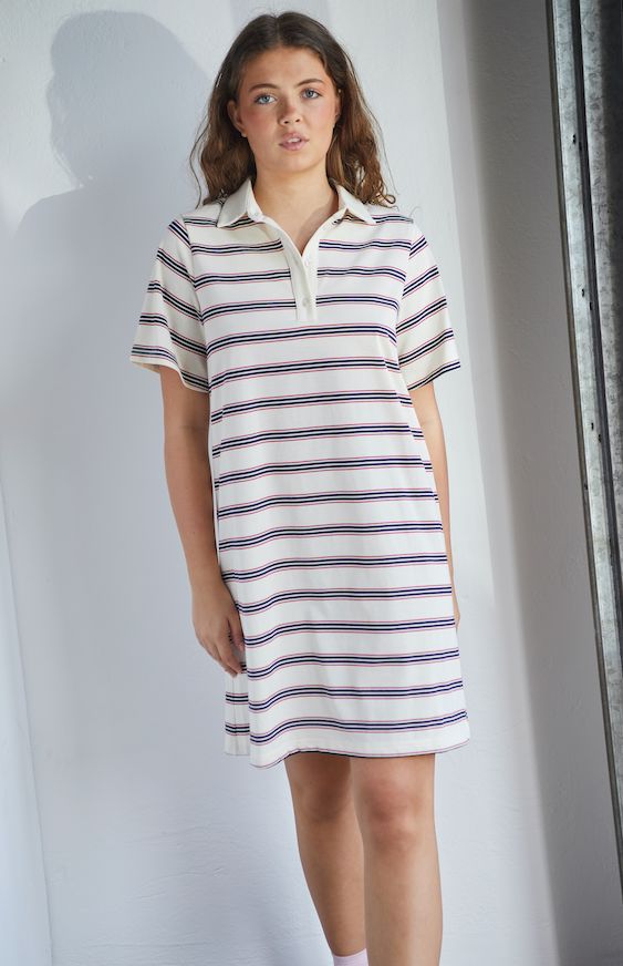 Love & Divine - Love1349 18829 - 831 - Cream/Stripe Kjoler 