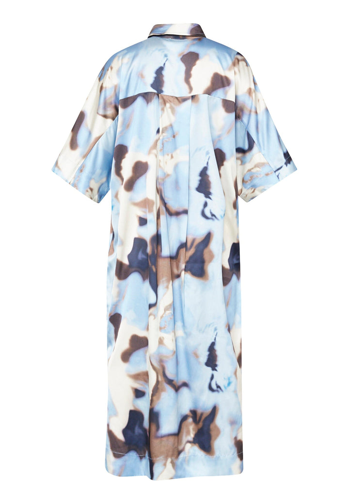 Love & Divine - Love1397 19275 - 803 - Blue Waterprint Kjoler 