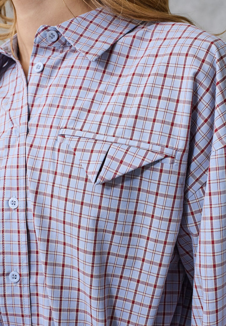 Love & Divine - Love1488 19558 - 840 - Blue Check Skjorter 