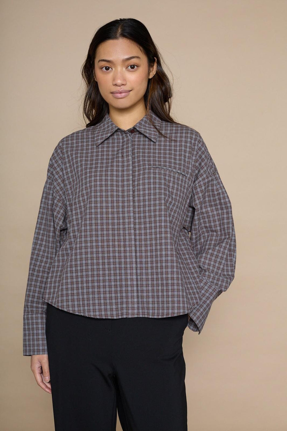 Love & Divine - Love1495 19593 - 841 - Brown Check Skjorter 