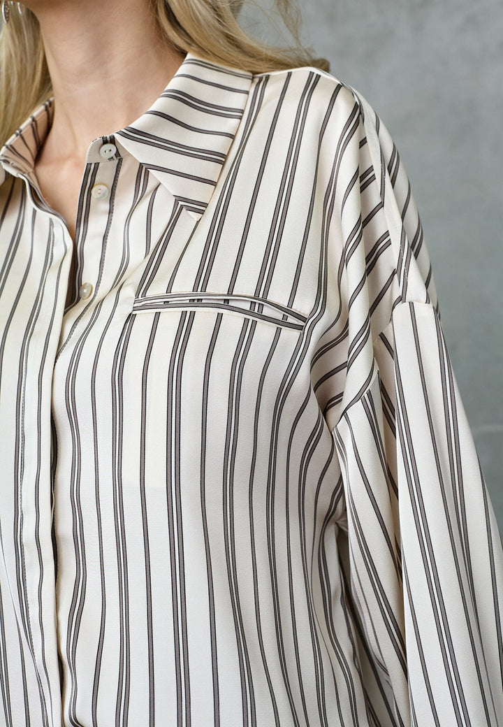 Love & Divine - Love1495-5 20145 - 833 - Cream Stripes Skjorter 