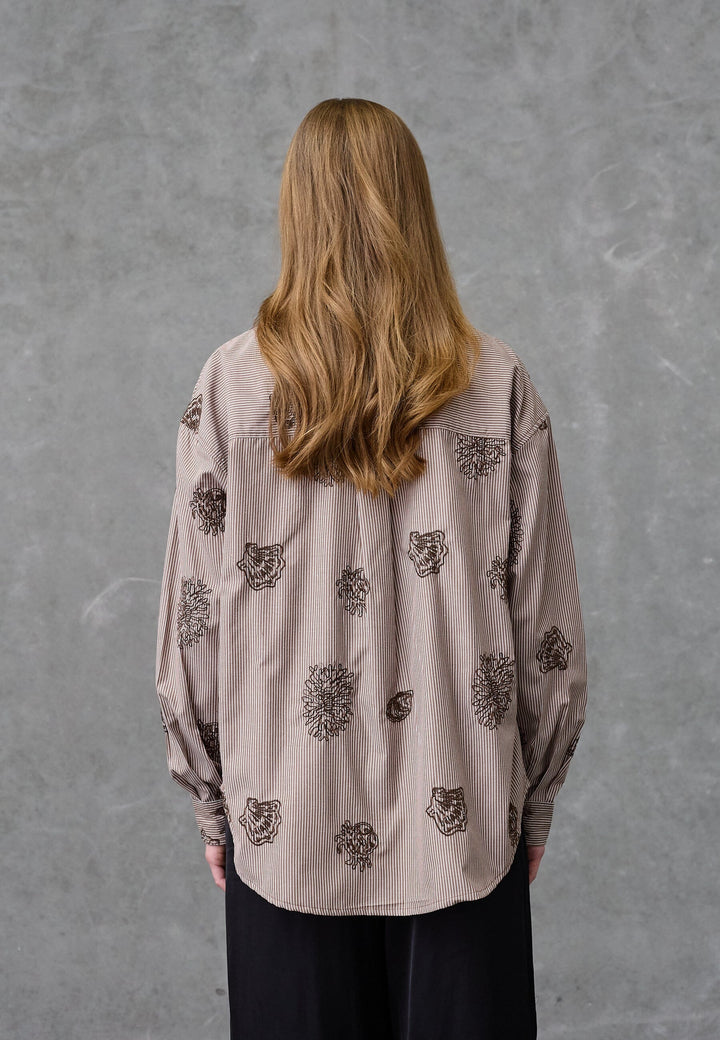 Love & Divine - Love1516 19715 - 831 - Brown Stripe Skjorter 