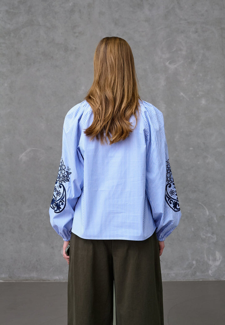 Love & Divine - Love1529 19804 - 832 - Blue Stripe Bluser 