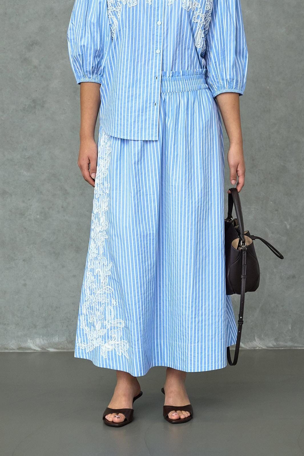 Love & Divine - Love1538-1 19991 - 830 - Blue Stripes Nederdele 