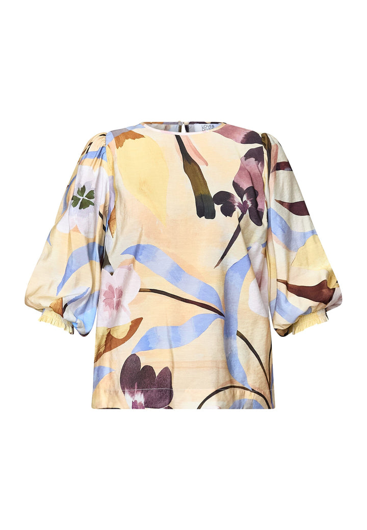 Love & Divine - Love1568 19952 - 813 - Antique Flower Bluser 